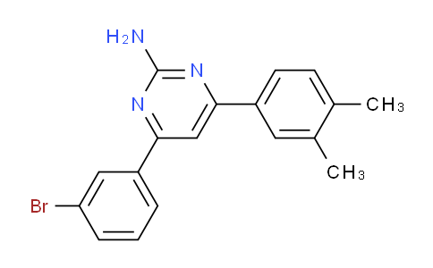 CAS No. 1354936-61-0, 4-(3-Bromophenyl)-6-(3,4-dimethylphenyl)pyrimidin-2-amine