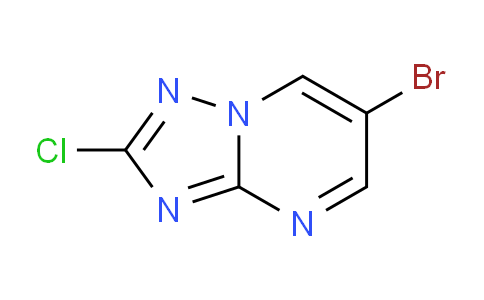 CAS No. 1779766-69-6, 6-Bromo-2-chloro-[1,2,4]triazolo[1,5-a]pyrimidine