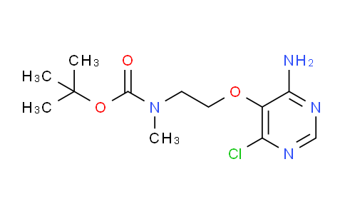 CAS No. 1787294-51-2, tert-Butyl (2-((4-amino-6-chloropyrimidin-5-yl)oxy)ethyl)(methyl)carbamate