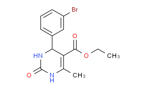 CAS No. 261356-82-5, Ethyl 4-(3-bromophenyl)-6-methyl-2-oxo-1,2,3,4-tetrahydropyrimidine-5-carboxylate