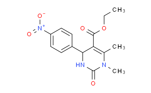 CAS No. 301319-39-1, Ethyl 1,6-dimethyl-4-(4-nitrophenyl)-2-oxo-1,2,3,4-tetrahydropyrimidine-5-carboxylate