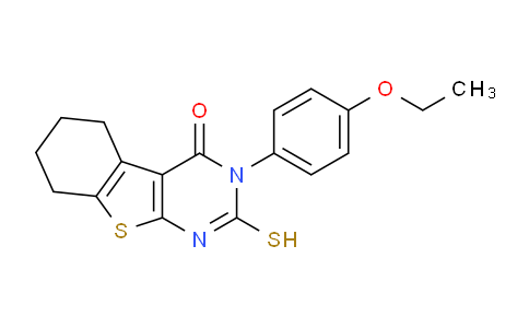CAS No. 65234-03-9, 3-(4-Ethoxyphenyl)-2-sulfanyl-5,6,7,8-tetrahydro[1]benzothieno[2,3-d]pyrimidin-4(3h)-one