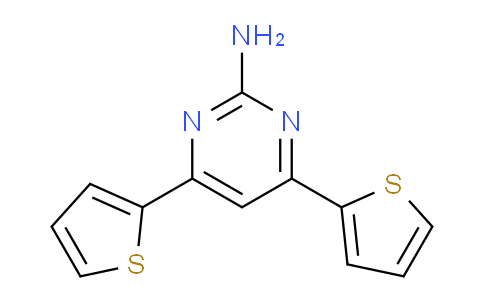 CAS No. 82619-64-5, 4,6-Bis(thiophen-2-yl)pyrimidin-2-amine