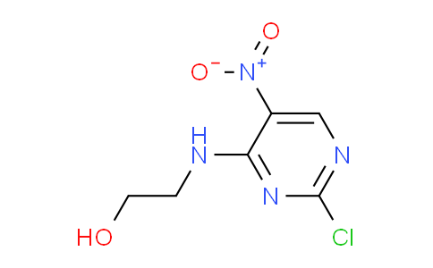 CAS No. 810677-57-7, 2-((2-chloro-5-nitropyrimidin-4-yl)amino)ethan-1-ol
