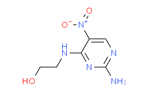 CAS No. 810677-58-8, 2-((2-amino-5-nitropyrimidin-4-yl)amino)ethan-1-ol