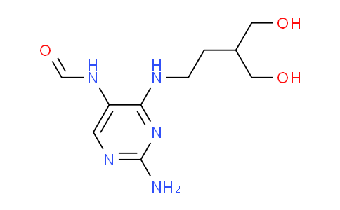CAS No. 1033329-78-0, N-(2-amino-4-((4-hydroxy-3-(hydroxymethyl)butyl)amino)pyrimidin-5-yl)formamide