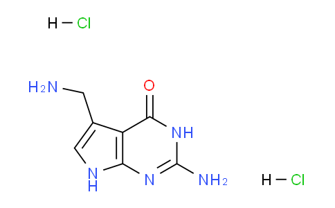 CAS No. 86694-45-3, 2-Amino-5-(aminomethyl)-3,7- dihydro-4H-pyrrolo[2,3-d] pyrimidin-4-one Dihydrochloride
