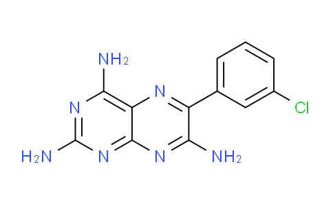 CAS No. 16470-02-3, 6-(3-Chloro-phenyl)-pteridine-2,4,7-triamine