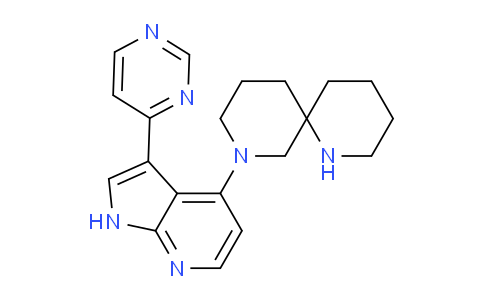 CAS No. 2226507-04-4, 8-(3-(Pyrimidin-4-yl)-1H-pyrrolo[2,3-b]pyridin-4-yl)-1,8- diazaspiro[5.5]undecane