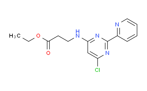 CAS No. 1373423-17-6, Ethyl 3-((6-chloro-2-(pyridin-2-yl)pyrimidin-4-yl)amino)propanoate
