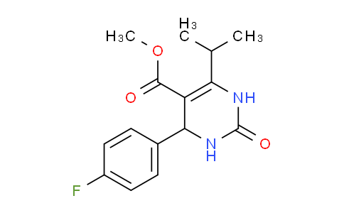 CAS No. 488798-36-3, methyl 4-(4-fluorophenyl)-2-oxo-6-propan-2-yl-3,4-dihydro-1H-pyrimidine-5-carboxylate