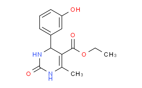 CAS No. 294653-58-0, Ethyl 4-(3-hydroxyphenyl)-6-methyl-2-oxo-1,2,3,4-tetrahydropyrimidine-5-carboxylate
