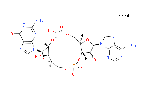 CAS No. 1441190-66-4, 2-amino-9-[(1R,6R,8R,9R,10S,15R,17R,18R)-8-(6-aminopurin-9-yl)-3,9,12,18-tetrahydroxy-3,12-dioxo-2,4,7,11,13,16-hexaoxa-3lambda5,12lambda5-diphosphatricyclo[13.2.1.06,10]octadecan-17-yl]-1H-purin-6-one
