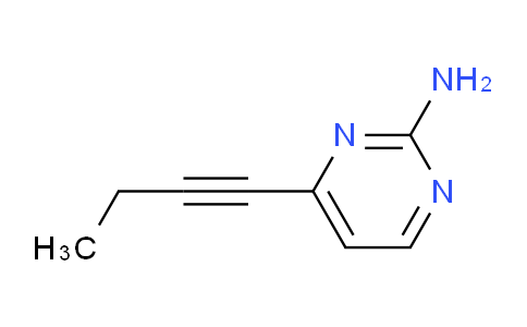 CAS No. 1359706-02-7, 4-(but-1-yn-1-yl)pyrimidin-2-amine