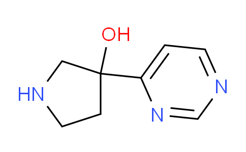 CAS No. 1379249-19-0, 3-(pyrimidin-4-yl)pyrrolidin-3-ol