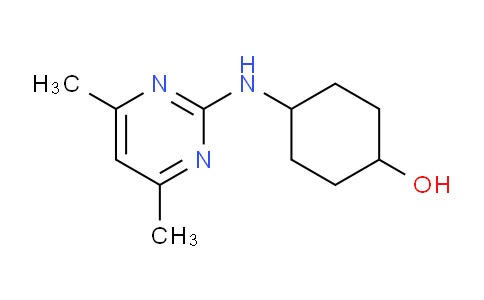 CAS No. 1212132-25-6, 4-((4,6-Dimethylpyrimidin-2-yl)amino)cyclohexanol
