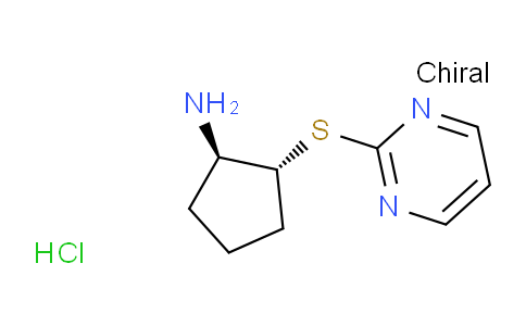 CAS No. 1245698-25-2, (1R,2R)-2-(Pyrimidin-2-ylthio)cyclopentanamine hydrochloride