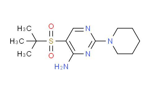 CAS No. 175202-16-1, 5-(tert-Butylsulfonyl)-2-(piperidin-1-yl)pyrimidin-4-amine