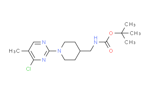CAS No. 1261234-47-2, (1-(4-Chloro-5-methylpyrimidin-2-yl)piperidin-4-ylmethyl)carbamic acid tert-butyl ester