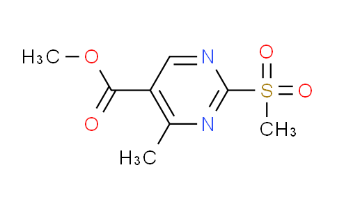 CAS No. 1221792-75-1, Methyl 4-methyl-2-(methylsulfonyl)pyrimidine-5-carboxylate