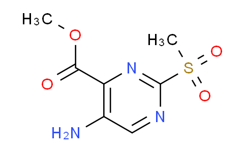 CAS No. 1780608-62-9, Methyl 5-amino-2-(methylsulfonyl)pyrimidine-4-carboxylate