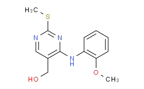 CAS No. 1082599-84-5, (4-((2-Methoxyphenyl)amino)-2-(methylthio)pyrimidin-5-yl)methanol