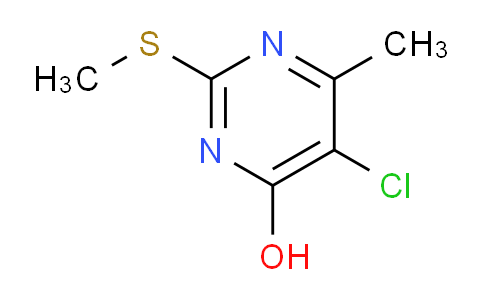 CAS No. 6328-59-2, 5-Chloro-6-methyl-2-methylsulfanylpyrimidin-4-ol