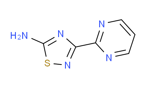 CAS No. 138588-24-6, 3-(Pyrimidin-2-yl)-1,2,4-thiadiazol-5-amine