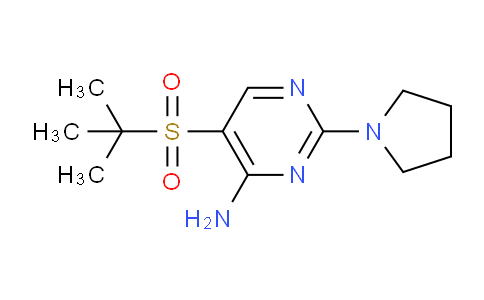 CAS No. 175202-10-5, 5-(tert-Butylsulfonyl)-2-(pyrrolidin-1-yl)pyrimidin-4-amine