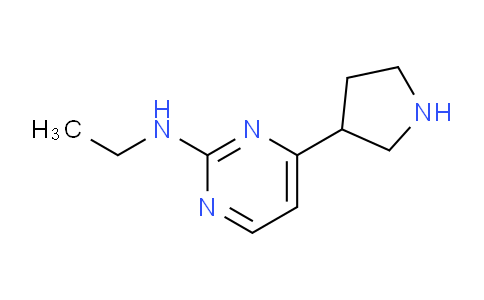 CAS No. 1233026-59-9, N-Ethyl-4-(pyrrolidin-3-yl)pyrimidin-2-amine
