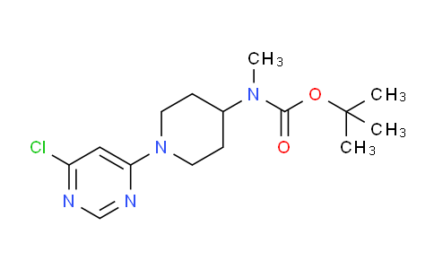 CAS No. 1261234-79-0, tert-Butyl (1-(6-chloropyrimidin-4-yl)piperidin-4-yl)(methyl)carbamate