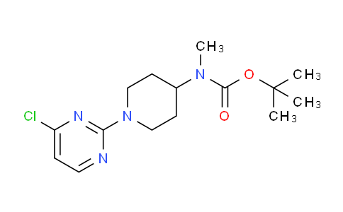 CAS No. 1261234-84-7, tert-Butyl (1-(4-chloropyrimidin-2-yl)piperidin-4-yl)(methyl)carbamate