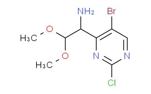 CAS No. 477593-01-4, 4-(AMINOACETALDEHYDE DIMETHYL ACETAL)-5-BROMO-2-CHLOROPYRIMIDINE