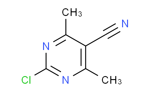 CAS No. 1609291-11-3, 2-chloro-4,6-dimethylpyrimidine-5-carbonitrile