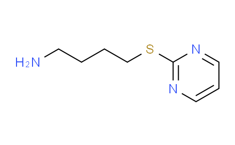 CAS No. 642092-89-5, 4-(pyrimidin-2-ylsulfanyl)butan-1-amine