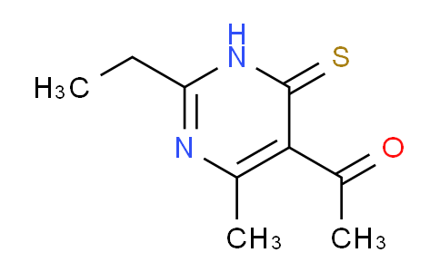 CAS No. 13995-64-7, 1-(2-ethyl-4-methyl-6-sulfanylidene-1,6-dihydropyrimidin-5-yl)ethan-1-one