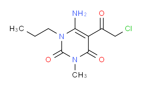 CAS No. 730992-57-1, 6-amino-5-(2-chloroacetyl)-3-methyl-1-propyl-1,2,3,4-tetrahydropyrimidine-2,4-dione