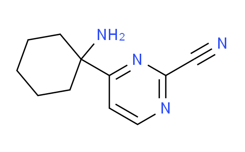 CAS No. 2061980-19-4, 4-(1-aminocyclohexyl)pyrimidine-2-carbonitrile