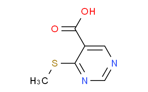 CAS No. 1379336-49-8, 4-(methylthio)pyrimidine-5-carboxylic acid