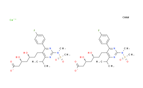 CAS No. 1347797-73-2, calcium (3R,5R)-7-(4-(4-fluorophenyl)-6-isopropyl-2-(N-methylmethylsulfonamido)pyrimidin-5-yl)-3,5-dihydroxyheptanoate