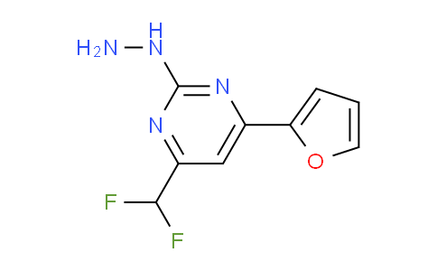 CAS No. 869946-84-9, 4-(difluoromethyl)-6-(2-furyl)-2-hydrazinopyrimidine