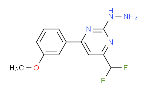 CAS No. 861226-63-3, 4-(difluoromethyl)-2-hydrazino-6-(3-methoxyphenyl)pyrimidine