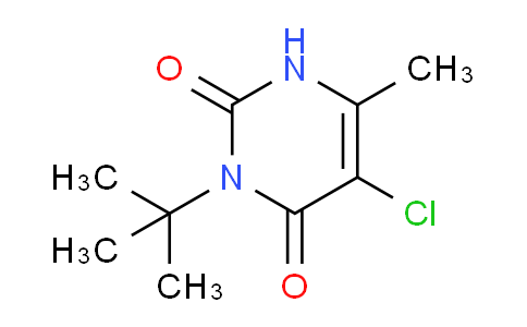 CAS No. 5902-51-2, 3-(tert-butyl)-5-chloro-6-methylpyrimidine-2,4(1H,3H)-dione