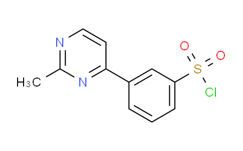 3-(2-methylpyrimidin-4-yl)benzenesulfonyl chloride