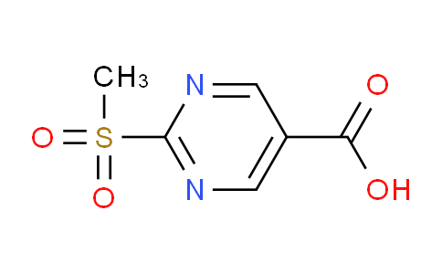 CAS No. 914208-17-6, 2-(methylsulfonyl)pyrimidine-5-carboxylic acid