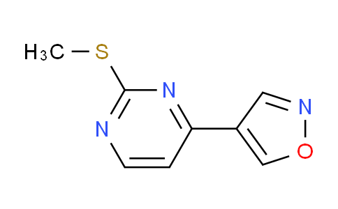 CAS No. 956721-96-3, 4-(2-(methylthio)pyrimidin-4-yl)isoxazole
