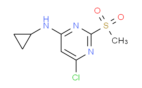 CAS No. 1289388-38-0, 6-chloro-N-cyclopropyl-2-(methylsulfonyl)pyrimidin-4-amine