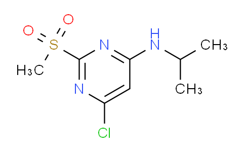 CAS No. 1289386-49-7, 6-chloro-N-isopropyl-2-(methylsulfonyl)pyrimidin-4-amine