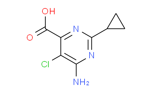 CAS No. 858956-08-8, 6-Amino-5-chloro-2-cyclopropylpyrimidine-4-carboxylic acid