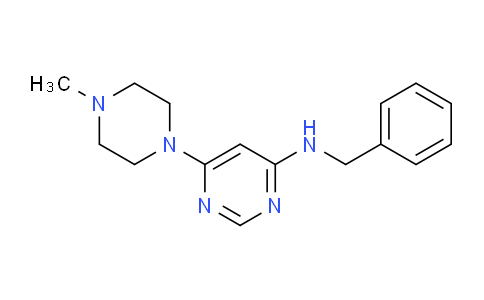 CAS No. 1196993-69-7, N-benzyl-6-(4-methylpiperazin-1-yl)pyrimidin-4-amine